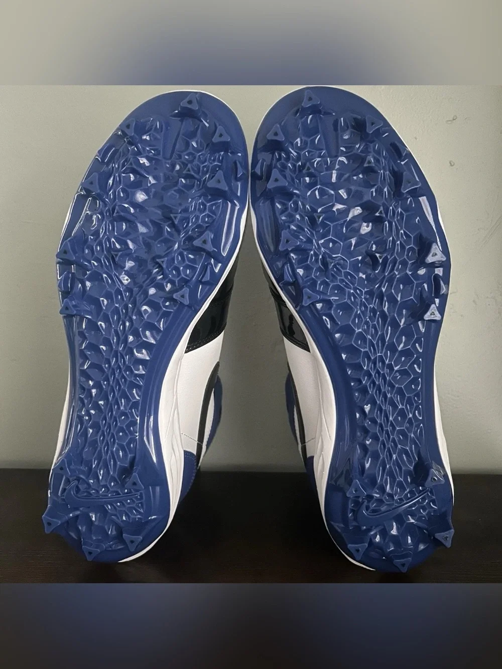Jordan 1 Mid TD Football Cleats Game Royal Blue Mens Size 11 FJ6805-401